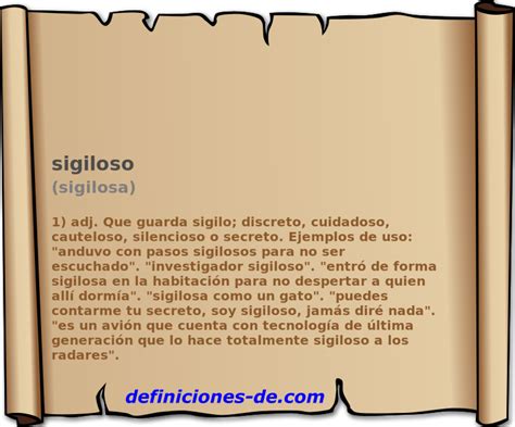 sigiloso significado